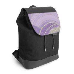 Backpack with flap black