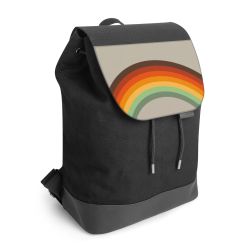 Backpack with flap black