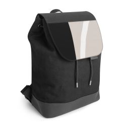 Backpack with flap black