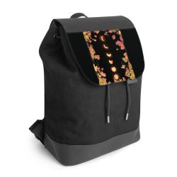 Backpack with flap black