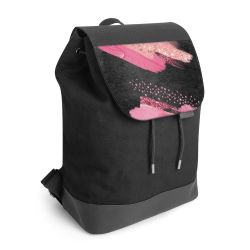 Backpack with flap black