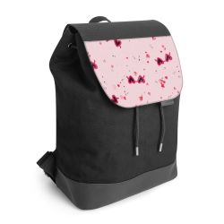 Backpack with flap black