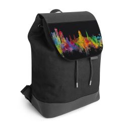 Backpack with flap black