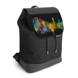 Backpack with flap black