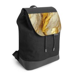 Backpack with flap black