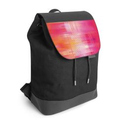 Backpack with flap black