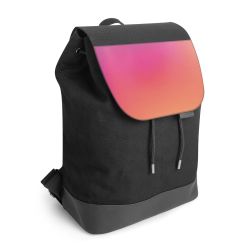 Backpack with flap black