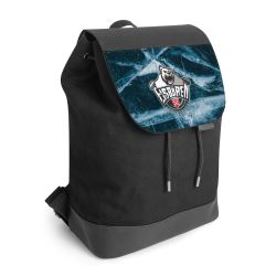 Backpack with flap black