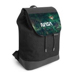 Backpack with flap black