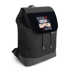 Backpack with flap black