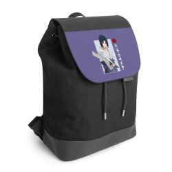 Backpack with flap black