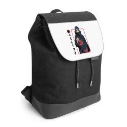 Backpack with flap black