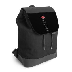 Backpack with flap black