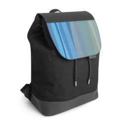 Backpack with flap black