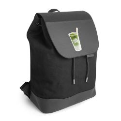 Backpack with flap black