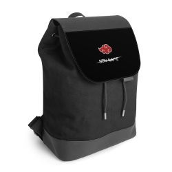 Backpack with flap black