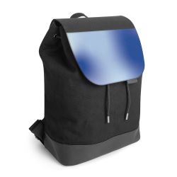 Backpack with flap black