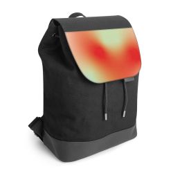 Backpack with flap black