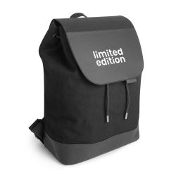 Backpack with flap black