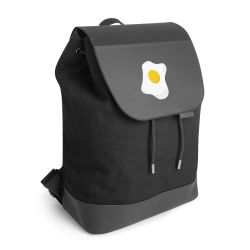 Backpack with flap black