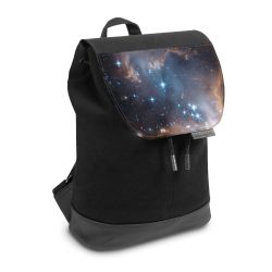 Backpack with flap small Black