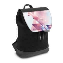 Backpack with flap small Black