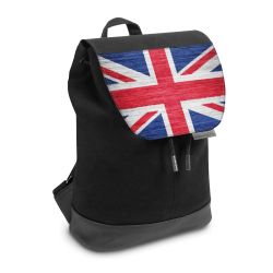 Backpack with flap small Black