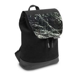 Backpack with flap small Black