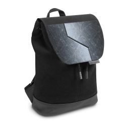 Backpack with flap small Black