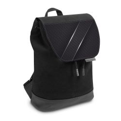 Backpack with flap small Black