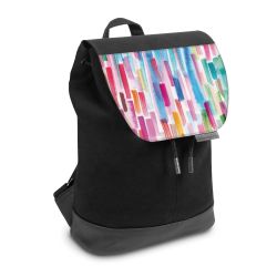 Backpack with flap small Black