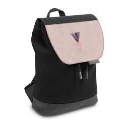 Backpack with flap small Black