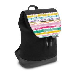 Backpack with flap small Black