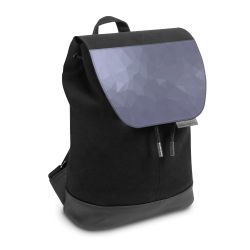 Backpack with flap small Black