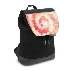 Backpack with flap small Black