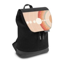 Backpack with flap small Black