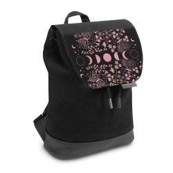 Backpack with flap small Black