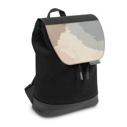 Backpack with flap small Black