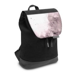 Backpack with flap small Black