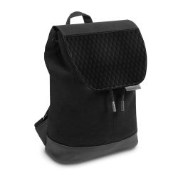 Backpack with flap small Black