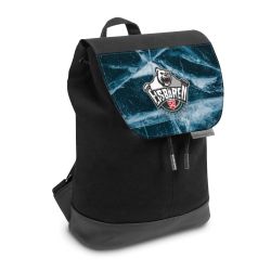 Backpack with flap small Black