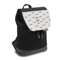 Backpack with flap small Black