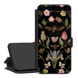 Fleurs Sauvages et Abeilles Fond Noir