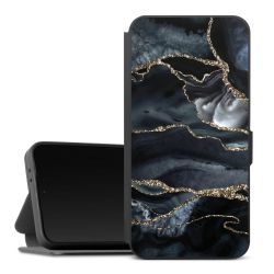 Dunkler Marmor Gold Glitzerlook