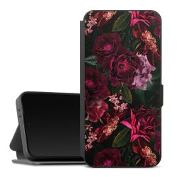 Dunkelrote und rosa Blüten