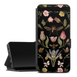 Wildblumen und Biene Schwarz