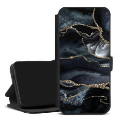 Donker marmer goud Glitterlook