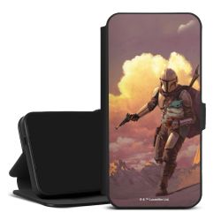 Les nuages ​​du coucher du soleil Mandalorien et Grogu