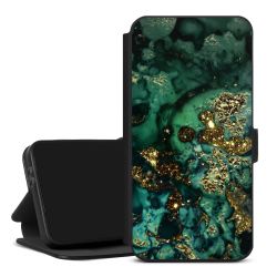 Aspetto marmorizzato ciano glitterato