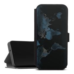 Mappa del mondo con luce notturna